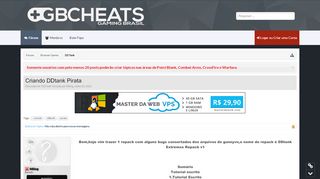 
                            13. Criando DDtank Pirata | GBCheats