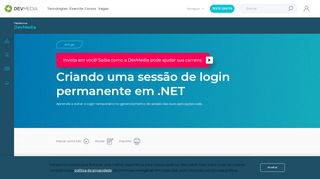 
                            6. Criando uma sessão de login permanente em .NET - DevMedia