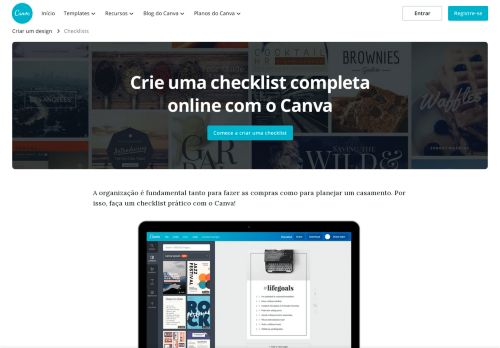 
                            10. Criar checklist online grátis - Canva