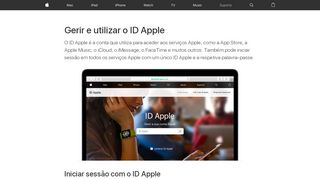 
                            10. Criar, gerir e utilizar um ID Apple - Suporte Apple