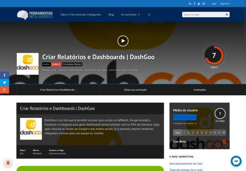 
                            2. Criar Relatórios e Dashboards DashGoo | Ferramentas Inteligentes