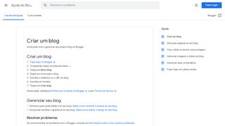 
                            3. Criar um blog - Ajuda do Blogger - Google Support