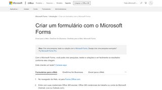 
                            3. Criar um formulário com o Microsoft Forms - Suporte do Office
