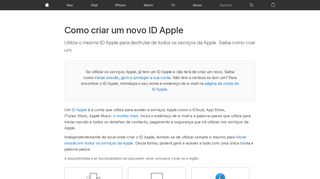 
                            4. Criar um ID Apple - Suporte Apple