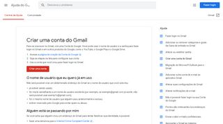
                            9. Criar uma conta do Gmail - Ajuda do Gmail - Google Support