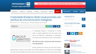 
                            13. Criatividade Brasileira: Rede social promete unir vizinhos de uma ...
