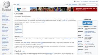 
                            4. CricBuzz - Wikipedia