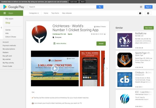 
                            2. CricHeroes - World's Number 1 Cricket Scoring App - Apps on Google ...