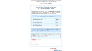 
                            8. Cricinfo - Citibank - Special Offer for NRIs: Minimum Balance Waived ...
