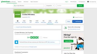 
                            7. Cricket Wireless Employee Benefit: Job Training | Glassdoor