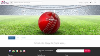 
                            8. Cricket - Zoonga - One stop shop for tickets to events, cricket, football ...