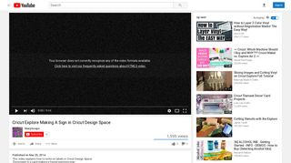 
                            6. Cricut Explore Making A Sign in Cricut Design Space - YouTube