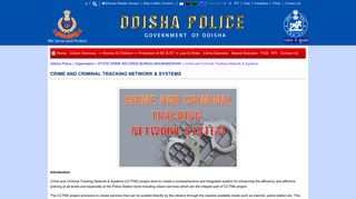 
                            2. Crime and Criminal Tracking Network & Systems | Odisha Police