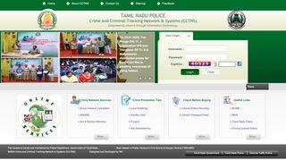 
                            10. Crime and Criminal Tracking Network & Systems ... - Tamil Nadu Police