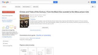 
                            10. Crimes and Trials of the Century: From the Black Sox scandal to the ...