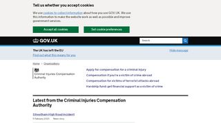 
                            4. Criminal Injuries Compensation Authority - GOV.UK