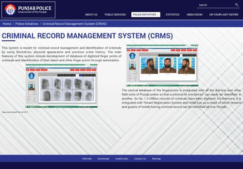 
                            2. Criminal Record Management System (CRMS) | Punjab ...