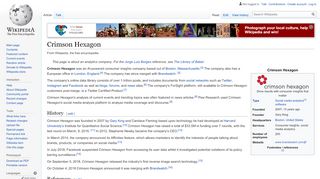 
                            2. Crimson Hexagon - Wikipedia