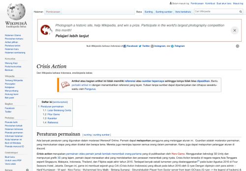 
                            11. Crisis Action - Wikipedia bahasa Indonesia, ensiklopedia bebas