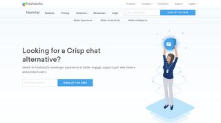 
                            5. Crisp chat alternative for customer messaging | Freshchat - Freshworks