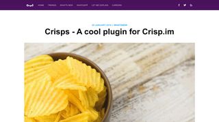 
                            8. Crisps - A cool plugin for Crisp.im