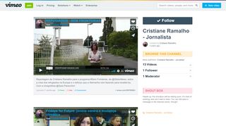 
                            3. Cristiane Ramalho - Jornalista on Vimeo