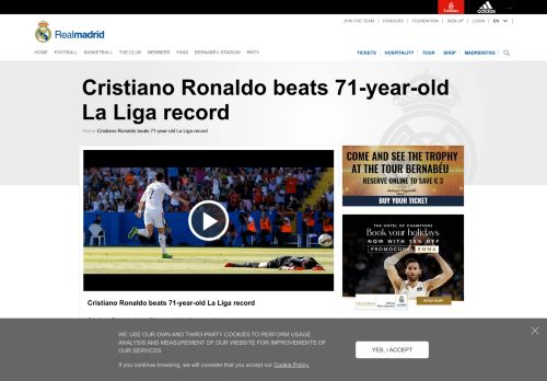 
                            10. Cristiano Ronaldo beats 71-year-old La Liga record | Real Madrid CF