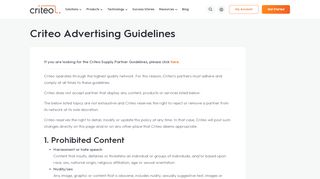 
                            13. Criteo Advertising Guidelines | Criteo