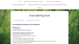 
                            9. critic examination of exotic dating sites - Site de truelovingdate !