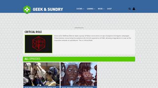 
                            6. Critical Role | Geek and Sundry