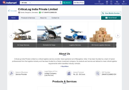 
                            10. CriticaLog India Private Limited - Service Provider of Logistics ...