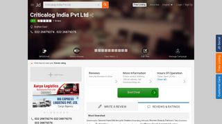 
                            12. Criticalog India Pvt Ltd, Andheri East - Logistic Services in Mumbai ...