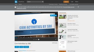 
                            9. Crm Activities by SBI - SlideShare