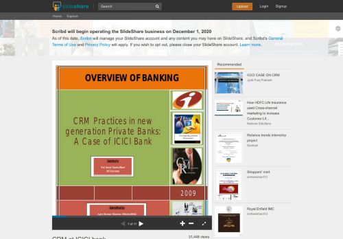 
                            13. CRM at ICICI bank - SlideShare