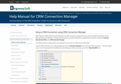 
                            12. CRM Connection Manager - KingswaySoft