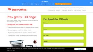 
                            8. CRM gratis prøve fra SuperOffice