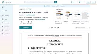 
                            5. CRM IN BANK WITH REFERENCE TO SBI | Customer Relationship ...