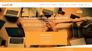 
                            10. CRM Software Wice: Den Kunden im Blick, den Erfolg im Griff.