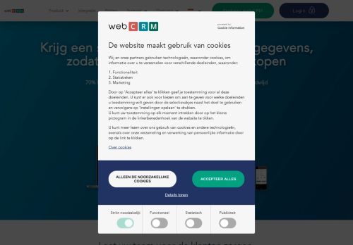 
                            3. CRM-Systeem - Customer Relationship Management - webCRM NL
