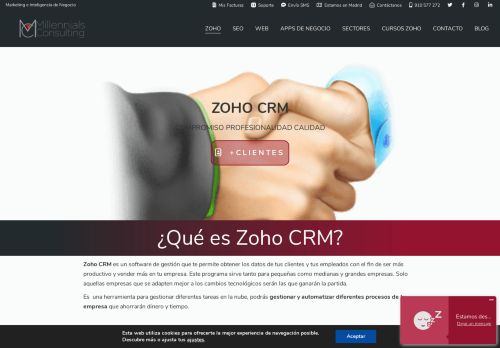 
                            10. CRM Zoho Login - Millennials Consulting te aporta soluciones.