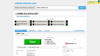 
                            1. crmbi.sulekha.net at WI. CRMBi - Login - Website Informer