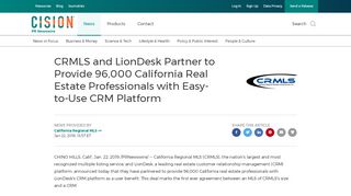 
                            8. CRMLS and LionDesk Partner to Provide 96,000 California Real ...