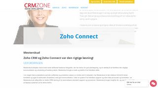 
                            11. CRMZone CRM til skolefoto, Zoho Connect til kommunikation for ...