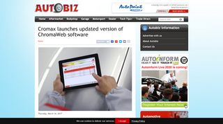
                            13. Cromax launches updated version of ChromaWeb software
