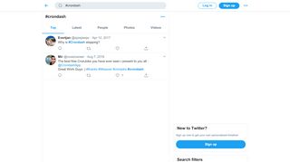 
                            13. #crondash hashtag on Twitter