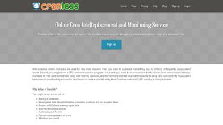 
                            7. Cronless: Free Cron Job and Monitoring Tools