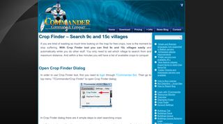 
                            13. Crop Finder - Search 9c and 15c villages ... - Travian Bot