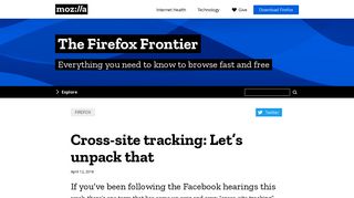 
                            11. Cross-site tracking: Let's unpack that | The Firefox Frontier