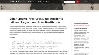 
                            8. CrossAsia | Account verknüpfen
