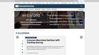 
                            4. Crosscan übernimmt Berliner Wifi-Tracking-Startup Abel Analytics ...
